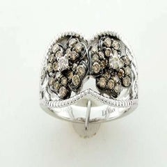 Grand Sample Sale Ring w/ 1/15cts Vanilla and 5/8cts Chocolate Diamonds Set