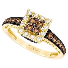 Grand Sample Sale Ring w/ 1/2cts, Chocolate and 1/10cts, Vanilla Diamonds Set