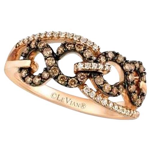 Grand Sample Sale Ring w/ 1/3cts, Chocolate and 1/8cts, Vanilla Diamonds Set For Sale