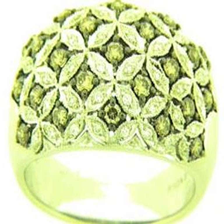 Grand Sample Sale Ring W/ 5/8cts Chocolate and 1/5cts Vanilla Diamonds ...