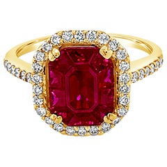 Le Vian Grand Sample Sale 14K Yellow Gold Octagonal Passion Ruby & Diamond Ring
