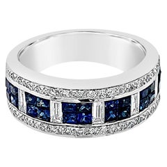 levian sale Grand Sample Sale Ring with Sapphire, Vanilla Diamonds Set in 18K Vanilla Gold