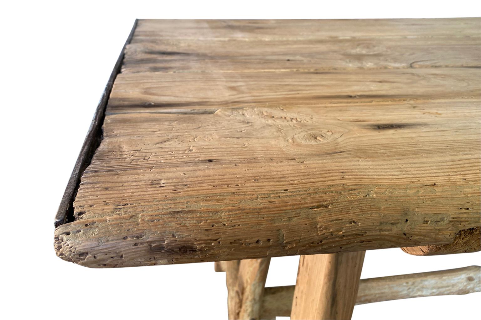 Grand Scale 17th Century Spanish Farm Table For Sale 6