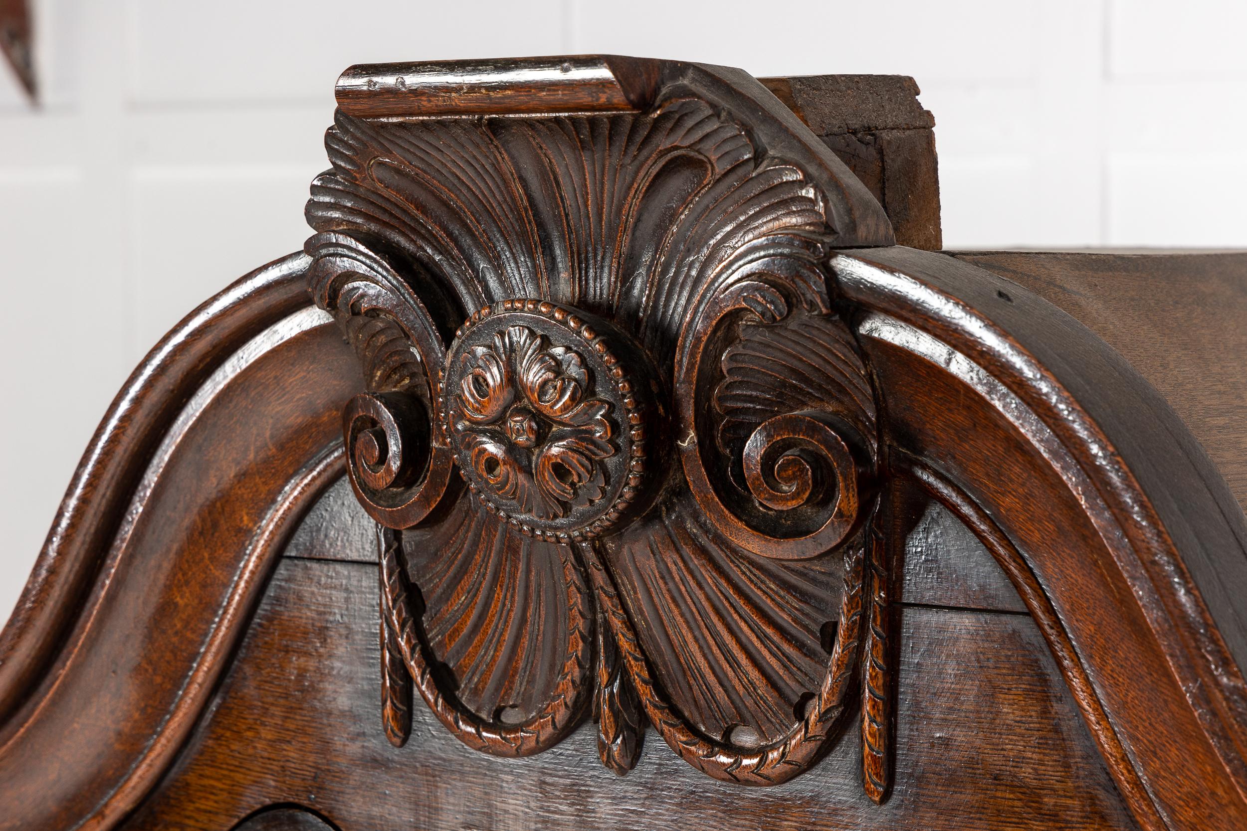 Grand Scale 18th Century Dutch Rococo Oak Bombé Armoire 1