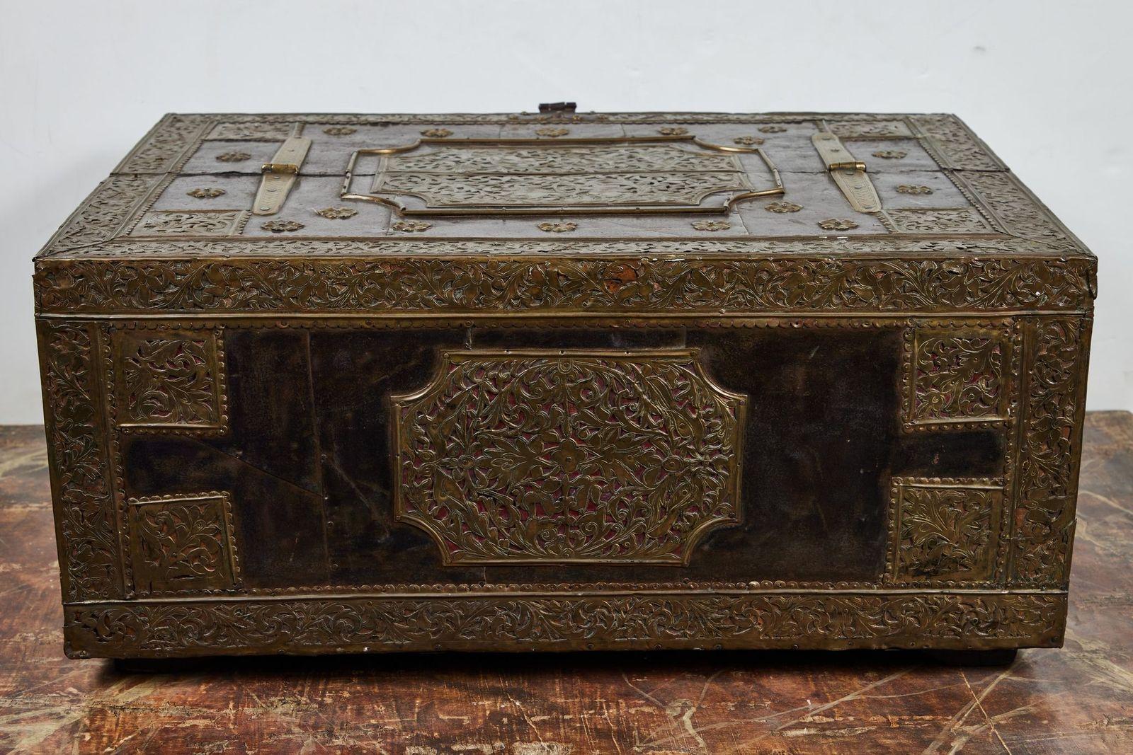Hand-Carved Grand Scale, 18th Century, English Document Box For Sale