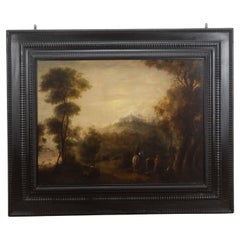 Grand Scale 18th Century Italian Classical Landscape Painting