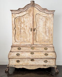 Grand Scale 18th Century Painted Dutch Cabinet