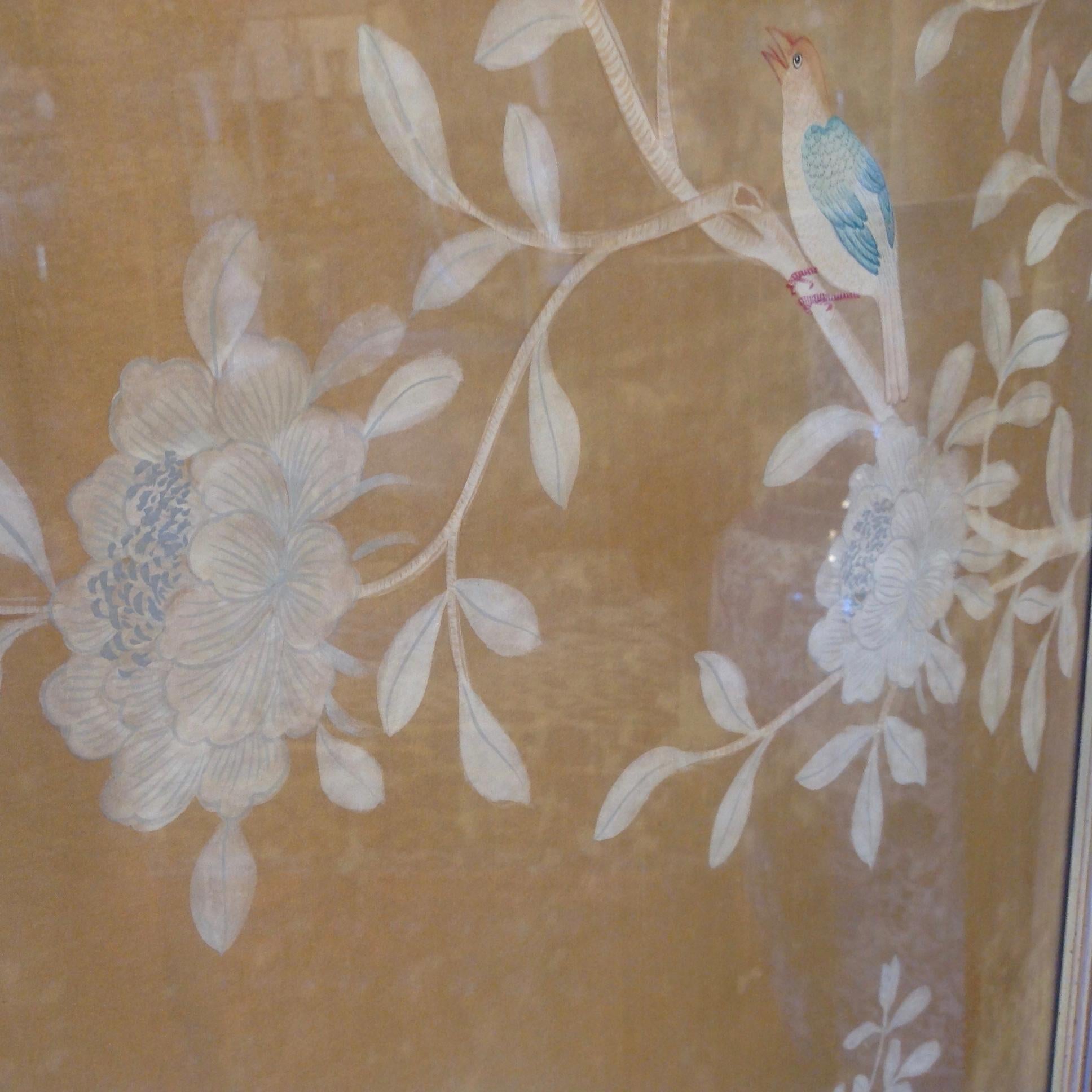 Grand Scale 19th Century Chinoiserie Painted Panel 2