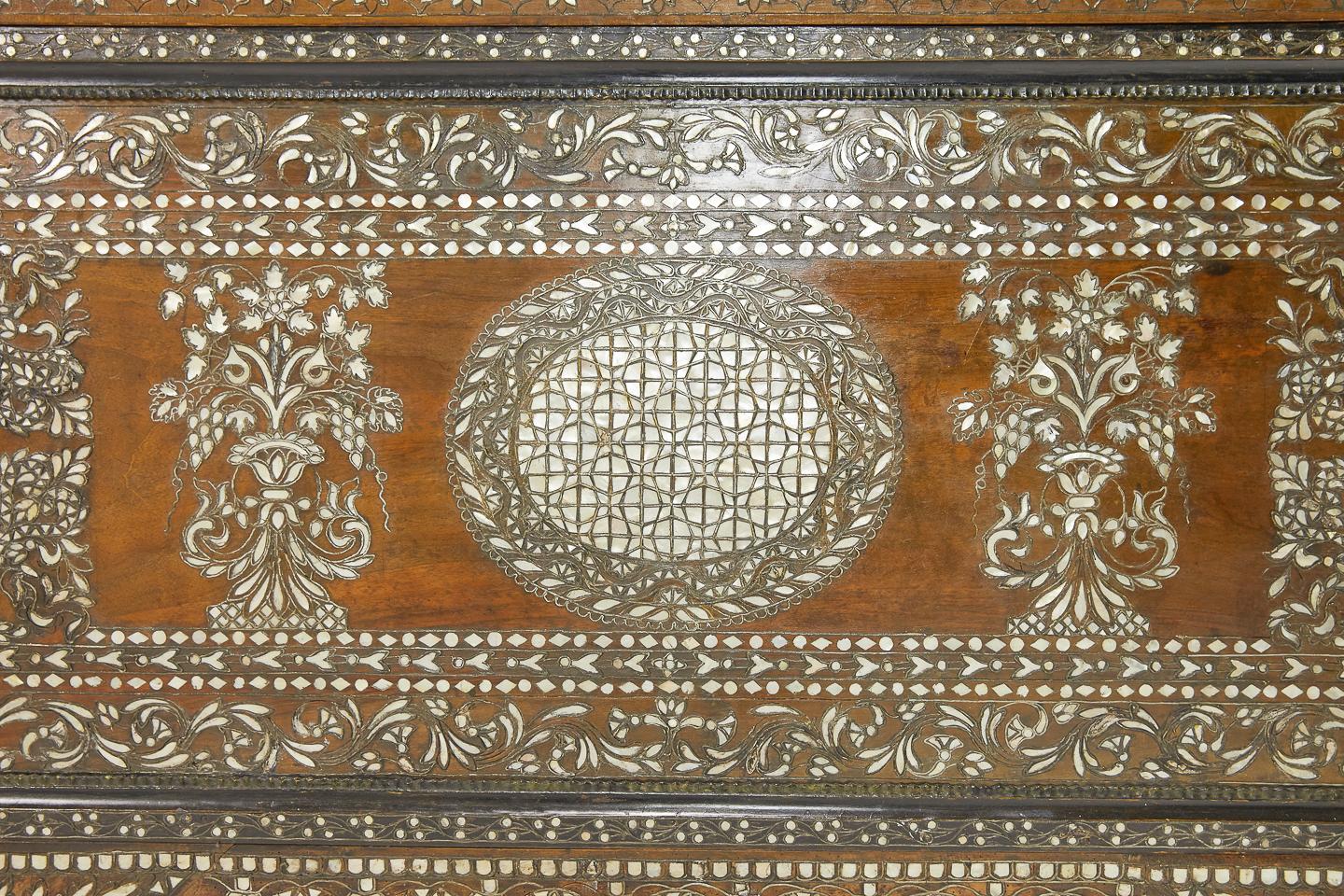 Grand Scale 19th Century Syrian Wedding Chest For Sale 6
