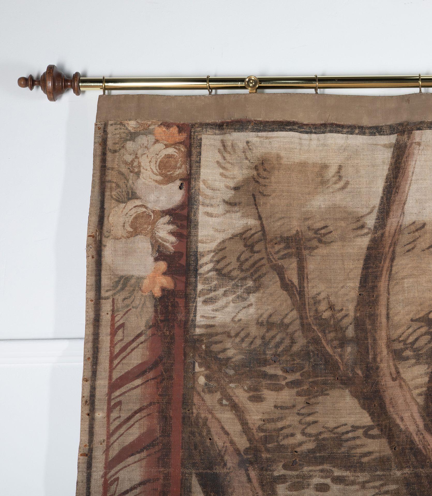Tenture de Toile peinte flamande du 18ème siècle à grande échelle en vente 8