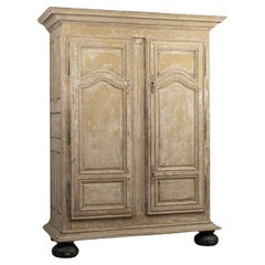 Grand-Scale French Baroque Painted Wardrobe