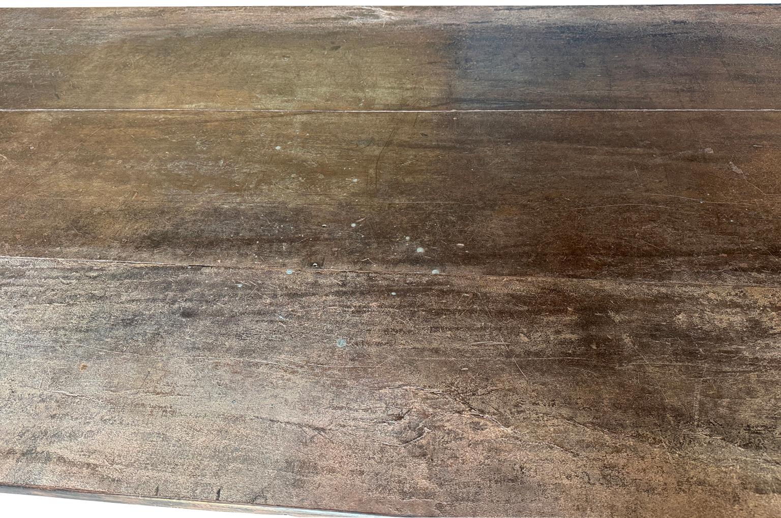 Grand Scale French Farm Table For Sale 10