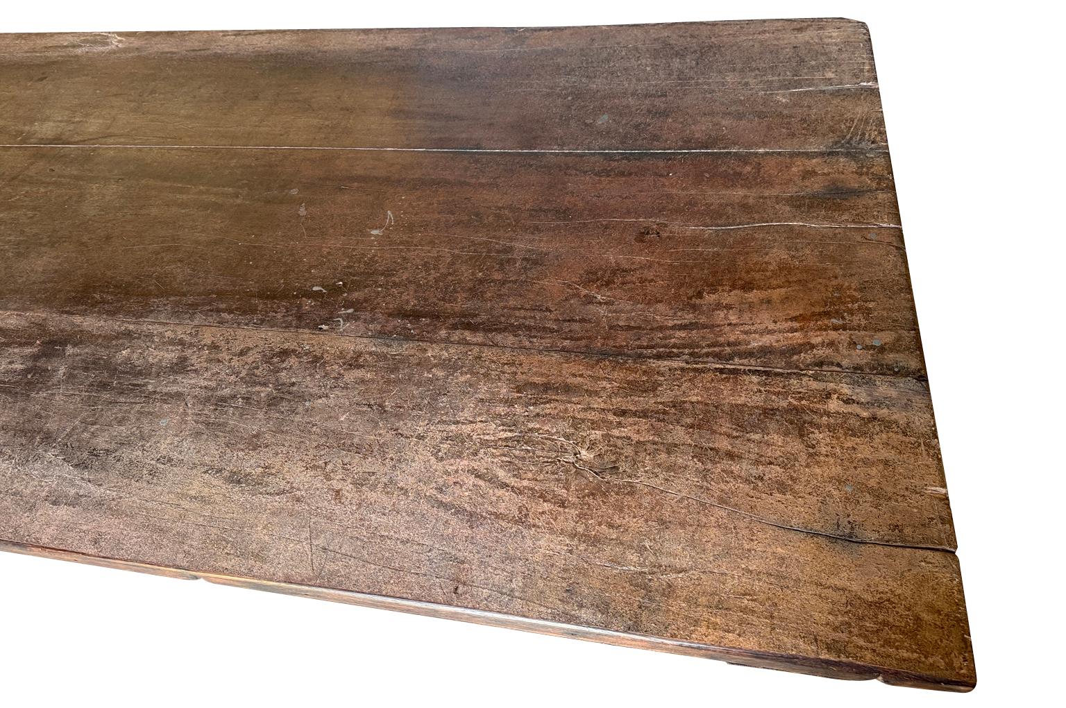 Grand Scale French Farm Table For Sale 11