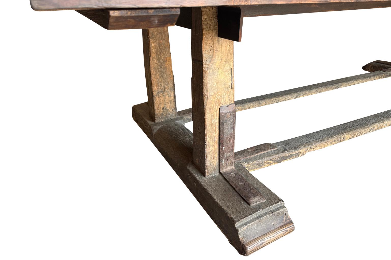 Grand Scale French Farm Table For Sale 2