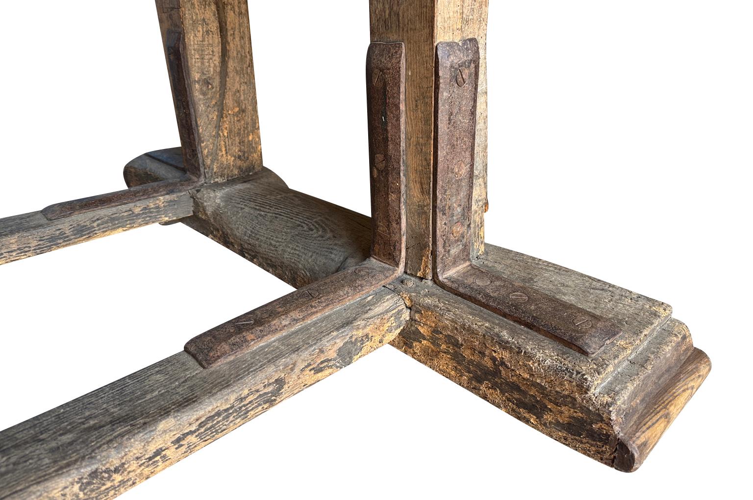 Grand Scale French Farm Table For Sale 3