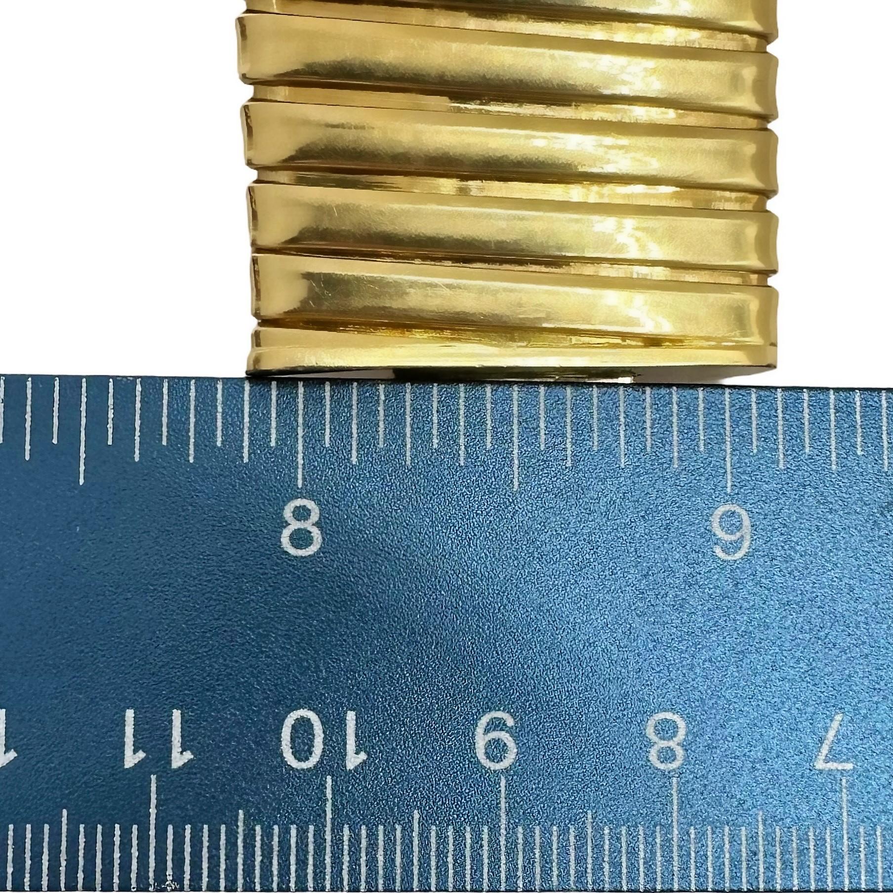 Grand Scale Italienisch Mitte des 20. Jahrhunderts 18k Gold Tubogas Choker 1