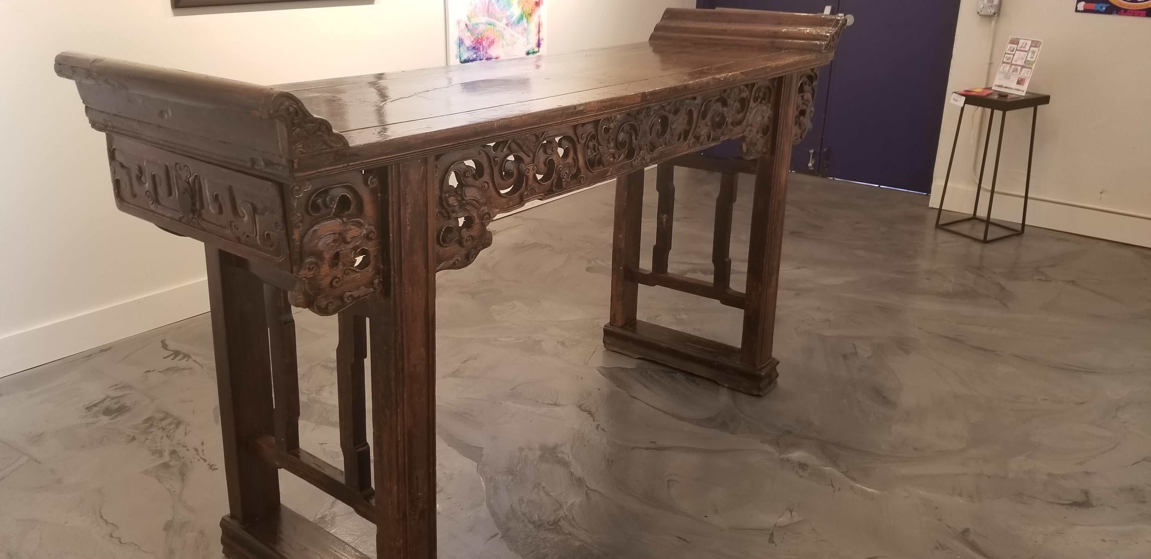 Chinese Grand-Scale Qing Dynasty Alter Table For Sale