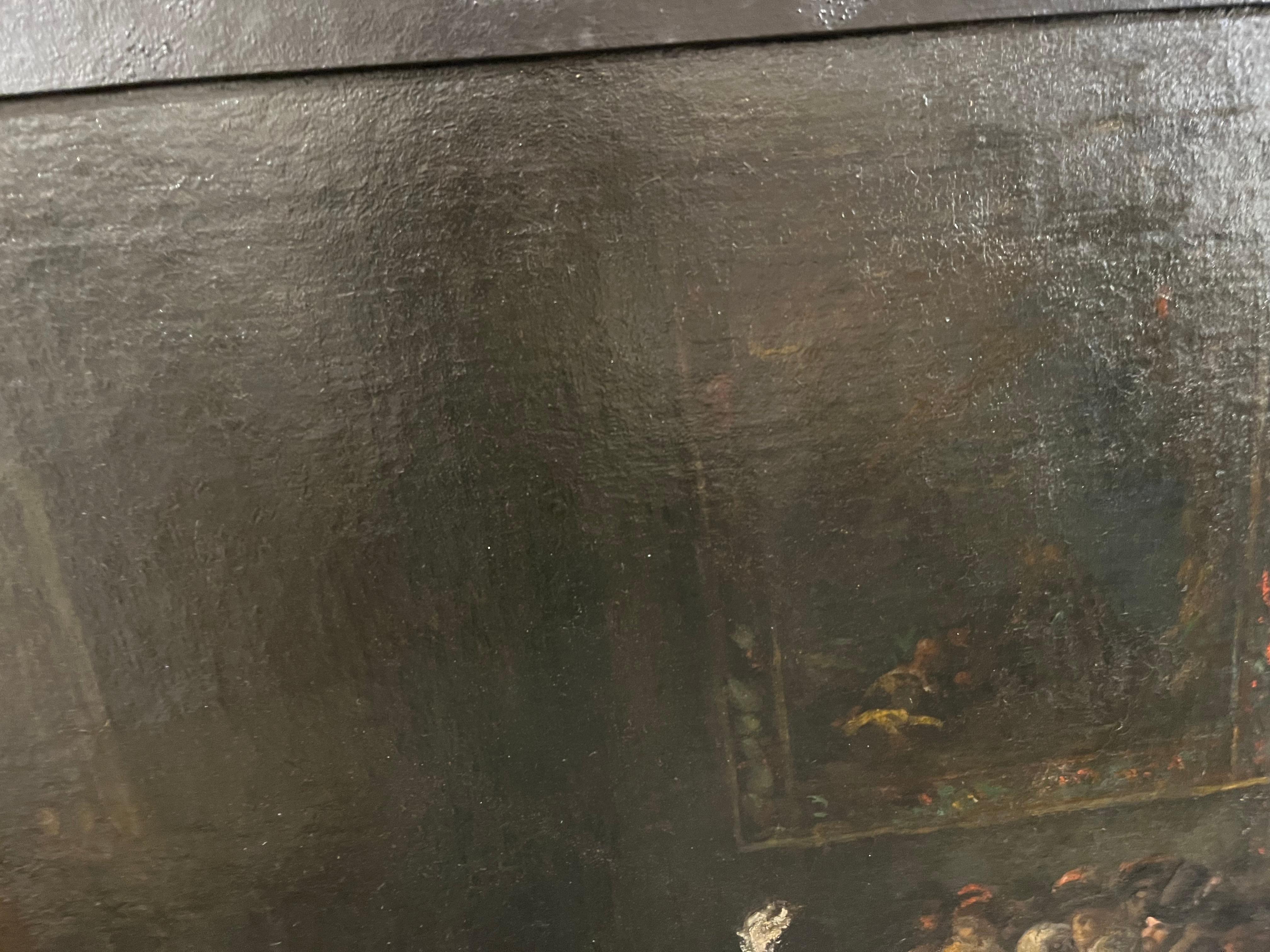 Grand Scale Spanish 17th Century Oil Painting For Sale 5