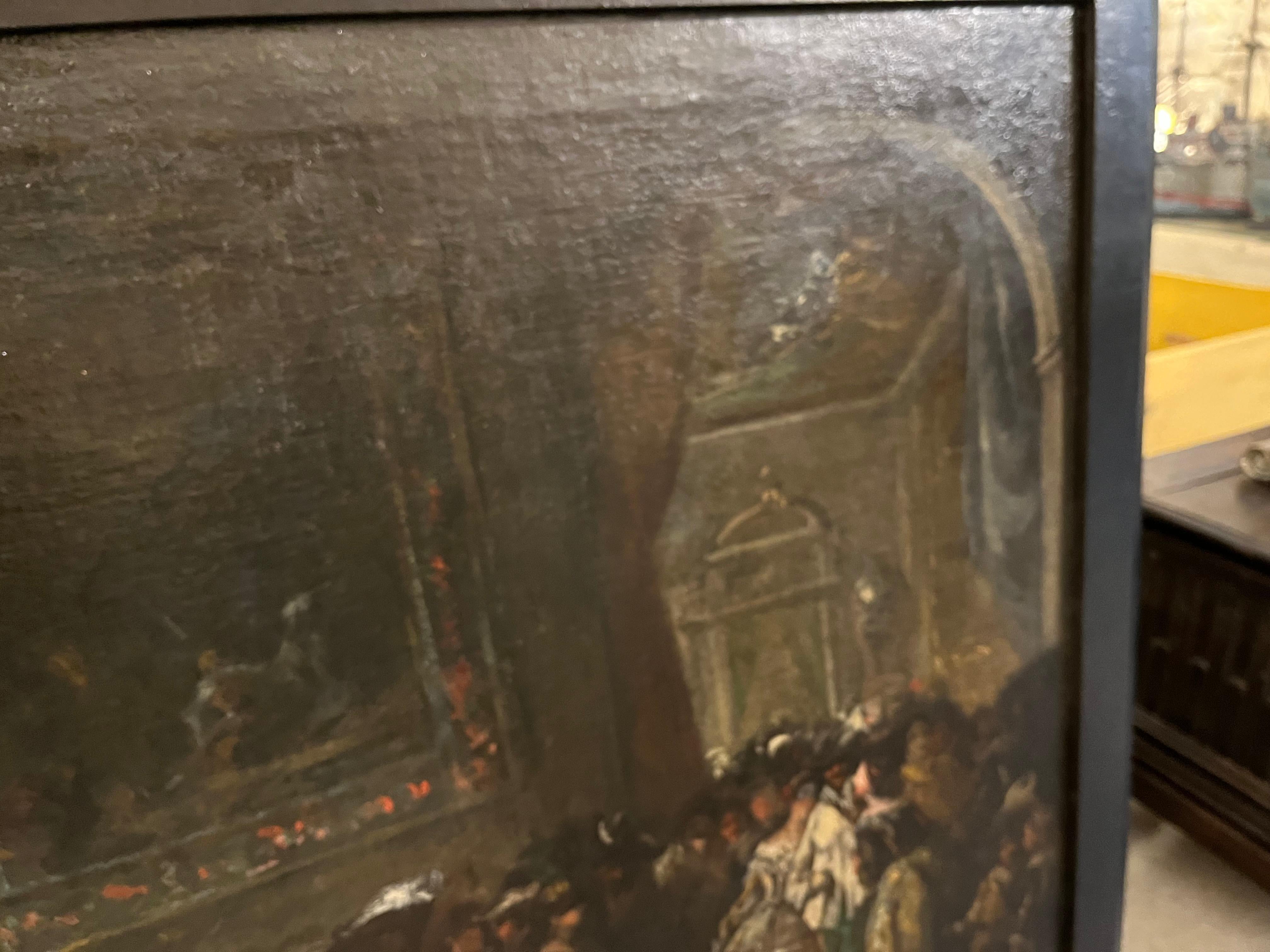 Grand Scale Spanish 17th Century Oil Painting For Sale 7