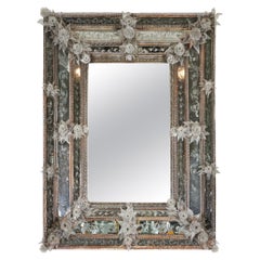 Antique Grand Scale Venetian Mirror