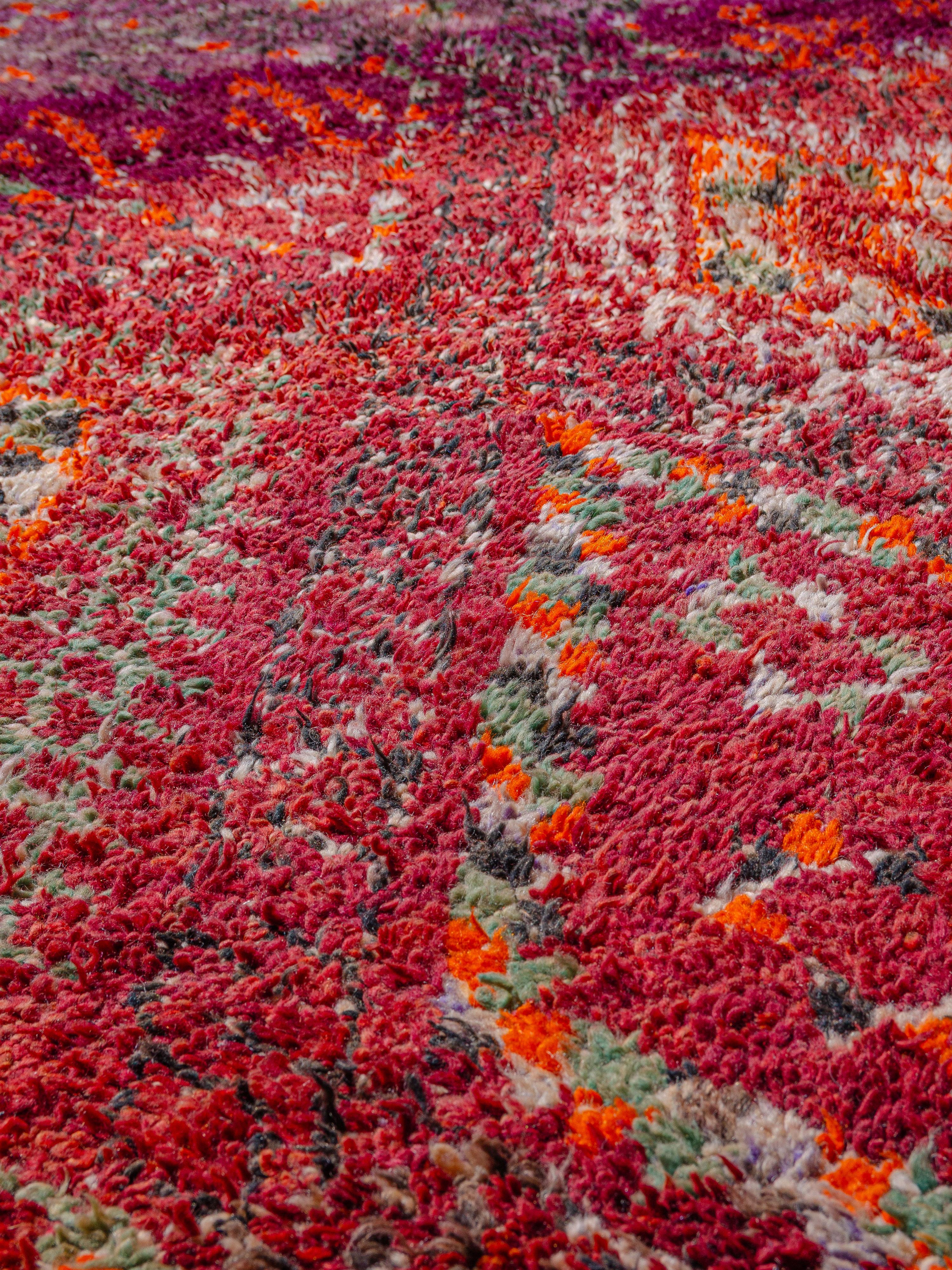 Hand-Woven Grand Scale Vintage Moroccan Beni M'Tir Carpet Curated By Breuckelen Berber For Sale