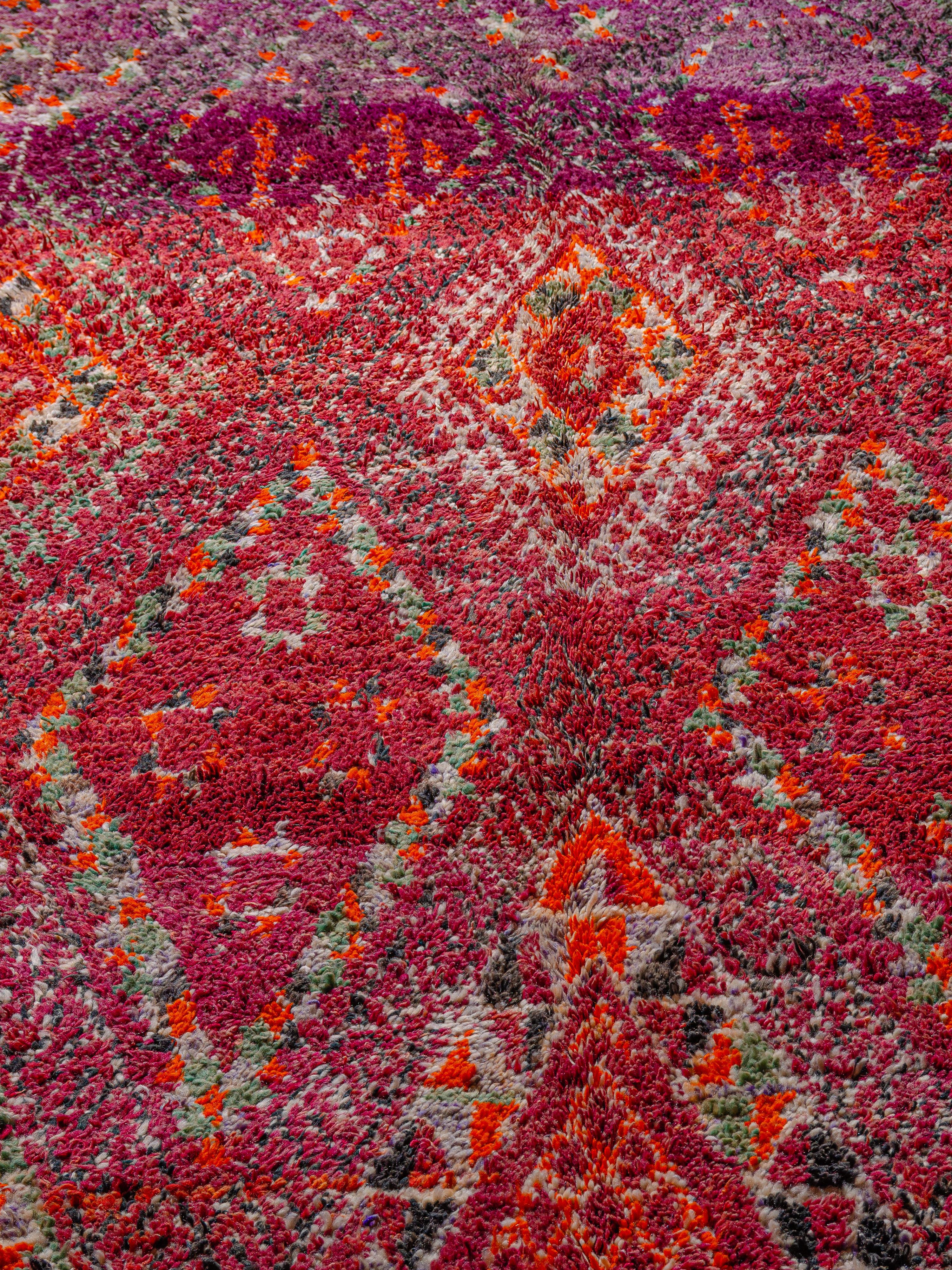 Grand Scale Vintage Moroccan Beni M'Tir Carpet Curated By Breuckelen Berber In Good Condition For Sale In Brooklyn, US