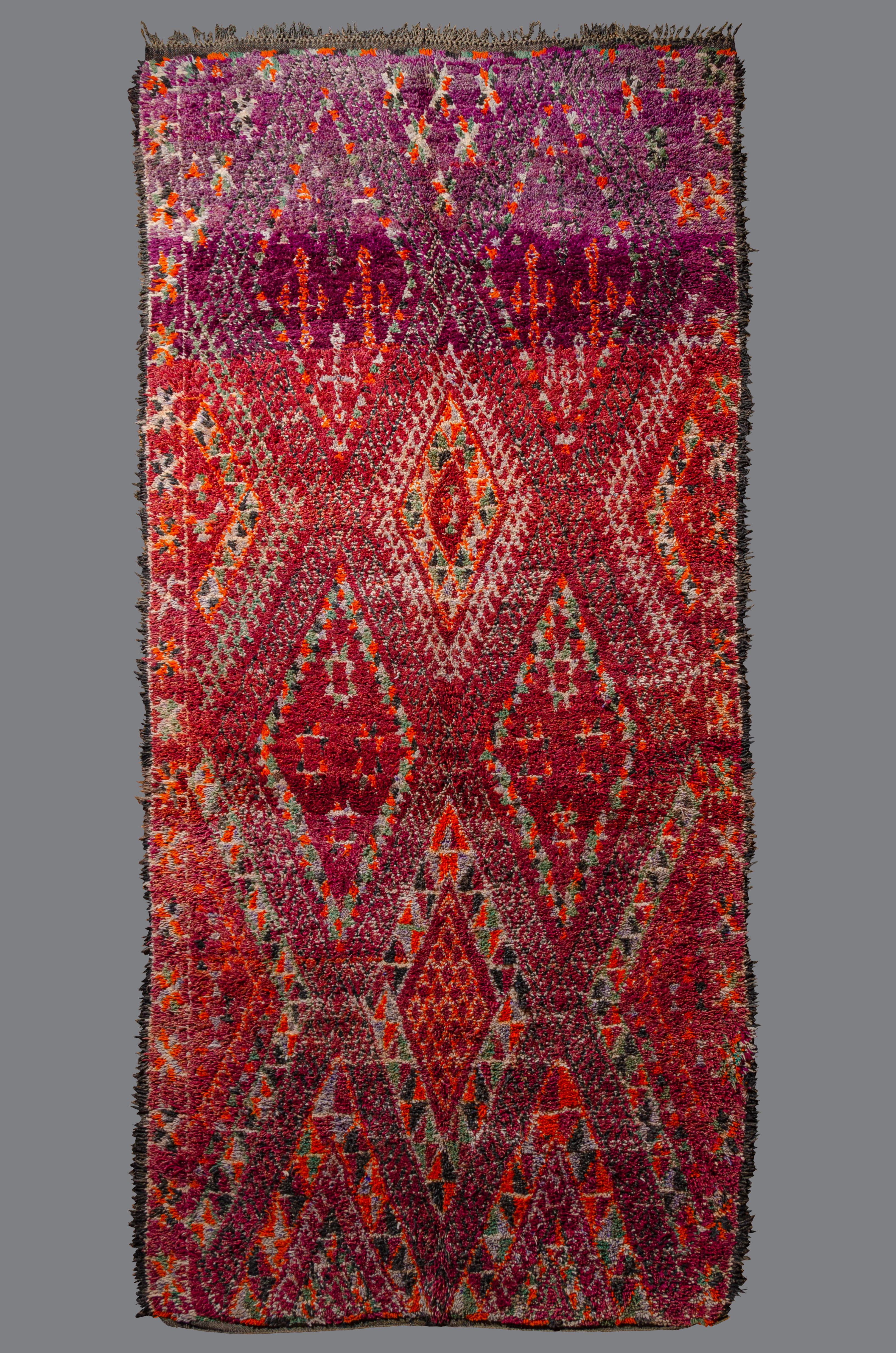 Wool Grand Scale Vintage Moroccan Beni M'Tir Carpet Curated By Breuckelen Berber For Sale