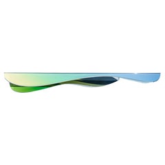 Grand Sculptural Dichroic Glass Console by ODA LIK Studio