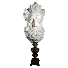 Große Skulptur des Zeus aus dem 19. Jahrhundert