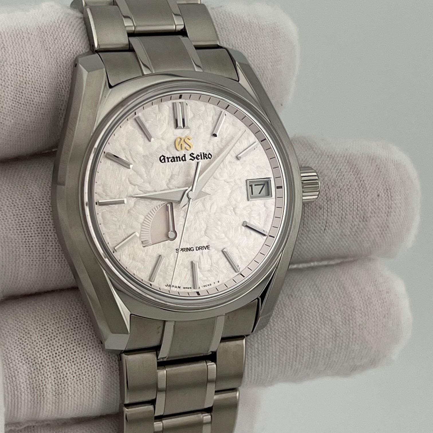 Grand Seiko Heritage Collection Shunbun Pink Spring Drive SBGA413 40mm Box Papier im Angebot 9