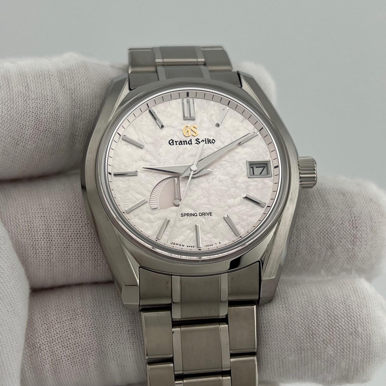 Grand Seiko Heritage Collection Shunbun Pink Spring Drive SBGA413 40mm Box Papier im Angebot 3