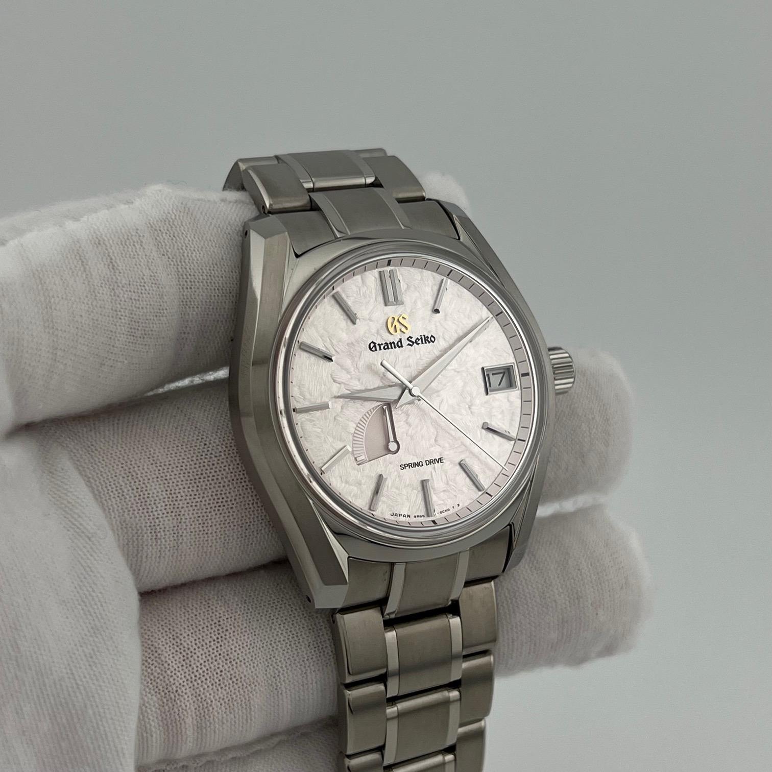 Grand Seiko Heritage Collection Shunbun Pink Spring Drive SBGA413 40mm Box Papier im Angebot 4