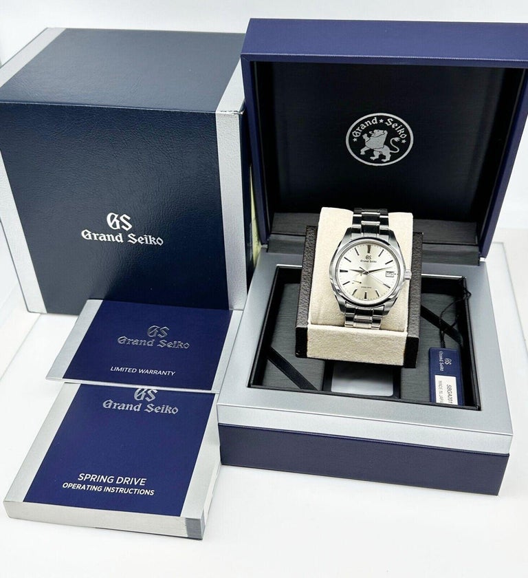 Grand Seiko SBGA201 Spring Drive Heritage Collection Stainless Steel Box  Booklet For Sale at 1stDibs