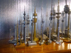 Grand Set of European Midcentury Transmission Tower Replicas, circa 1950s-1980s