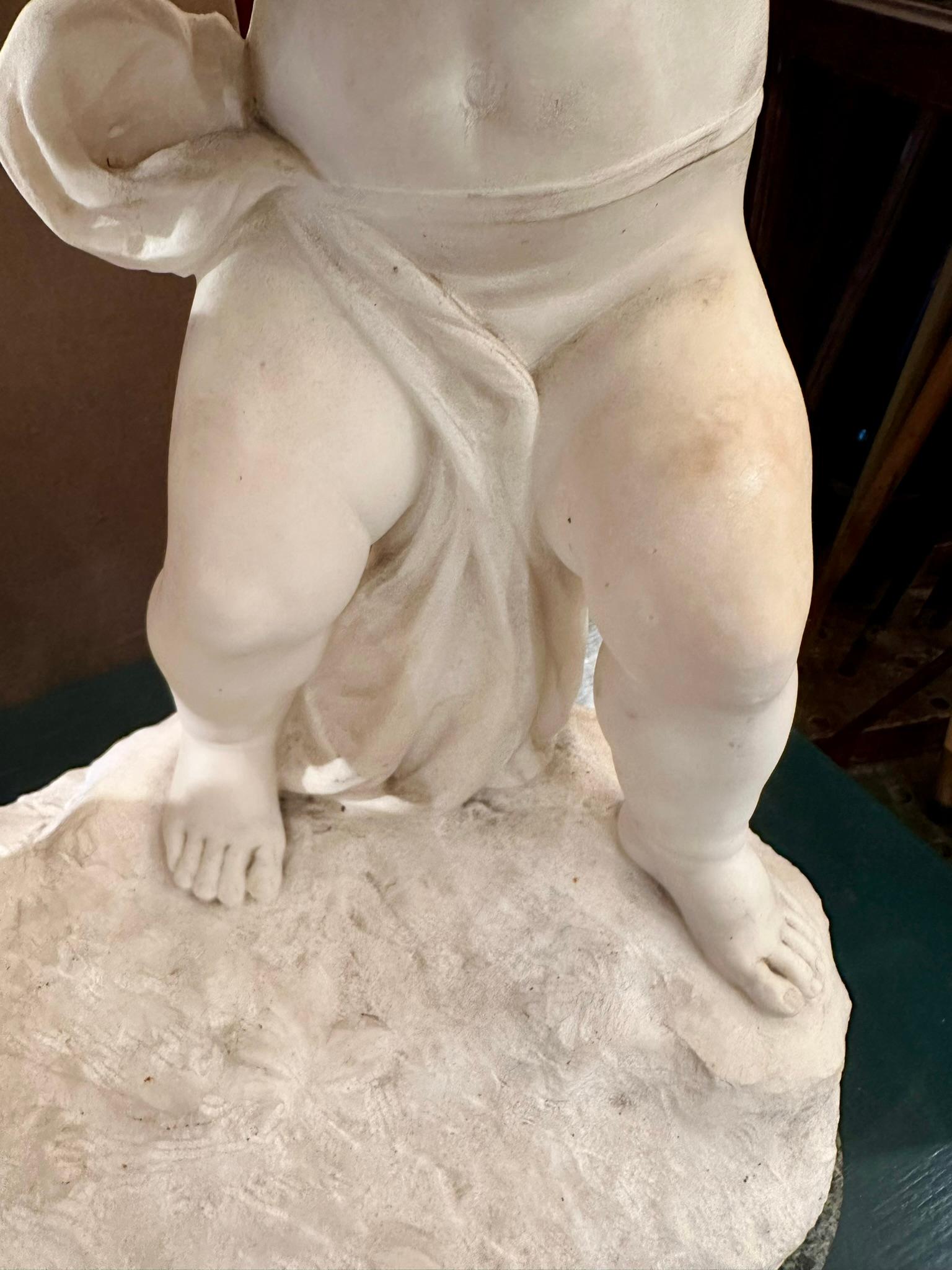 Jardiniere en marbre de Carrare de la Belle Époque Circa 1890-1900 en vente 5