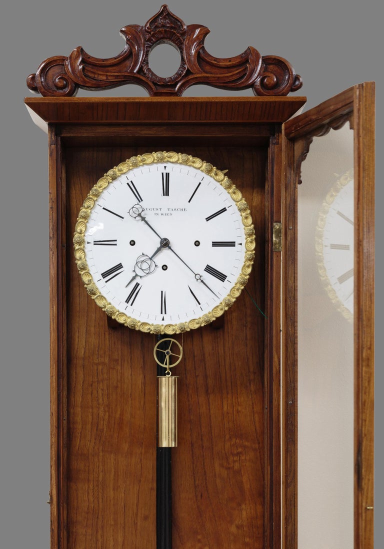 Grand Sonnerie Striking Vienna Regulator Wall Clock For Sale at 1stDibs