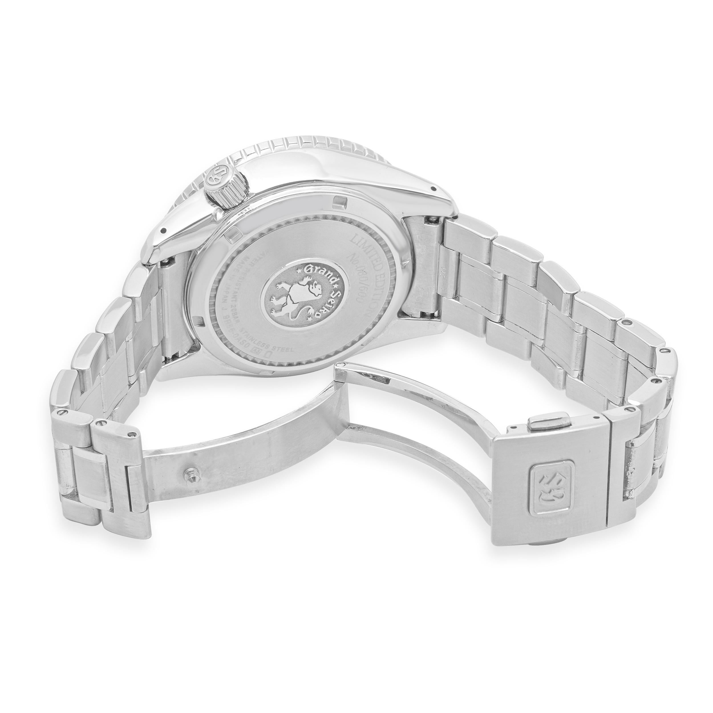 Grand Steele in acciaio inossidabile con trasmissione a molla GMT 44 mm In condizioni ottime in vendita a Scottsdale, AZ