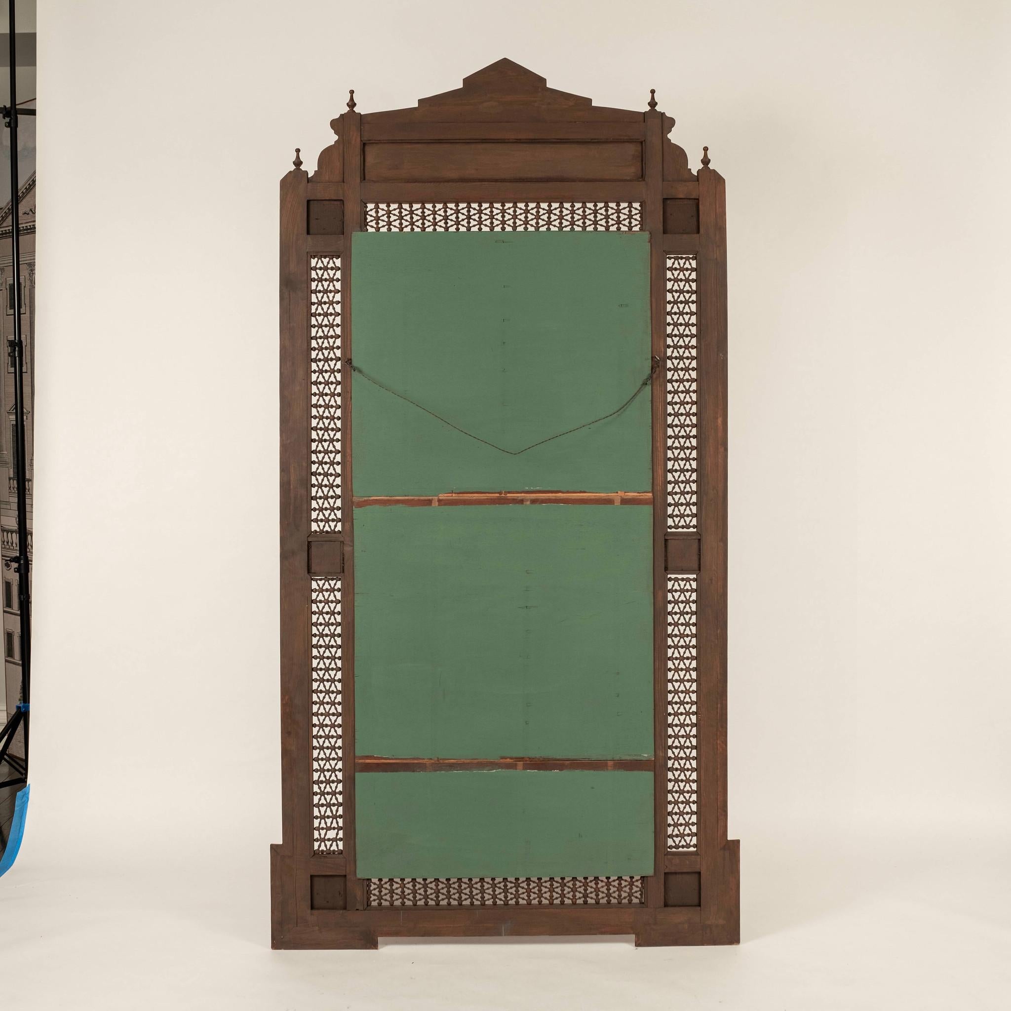 Grand Syrian Bone Inlay Mirror For Sale 5