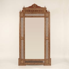 Specchio con intarsio in osso Grand Syrian