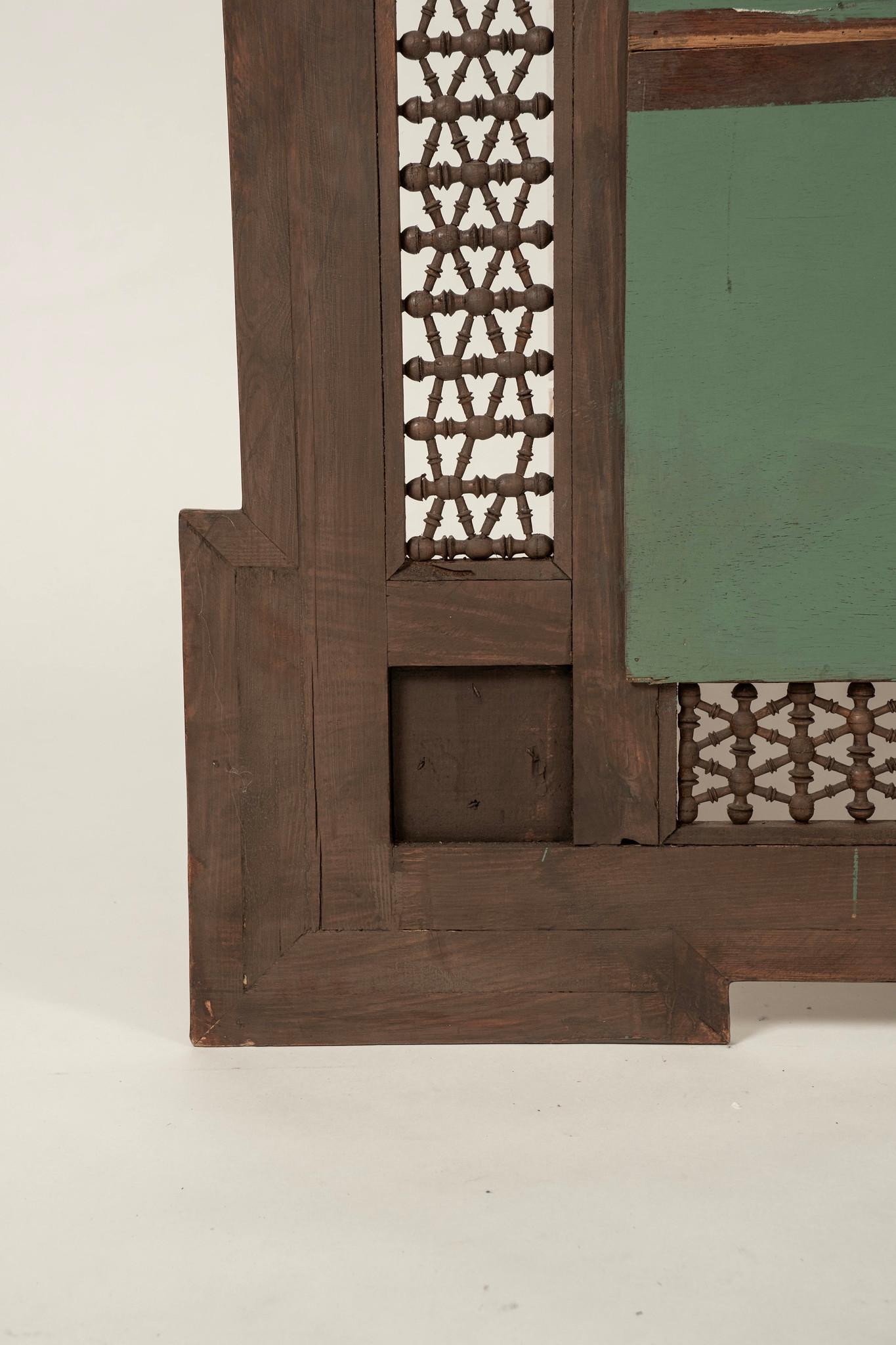 Grand Syrian Bone Inlay Mirror For Sale 3