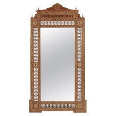 Grand Syrian Bone Inlay Mirror
