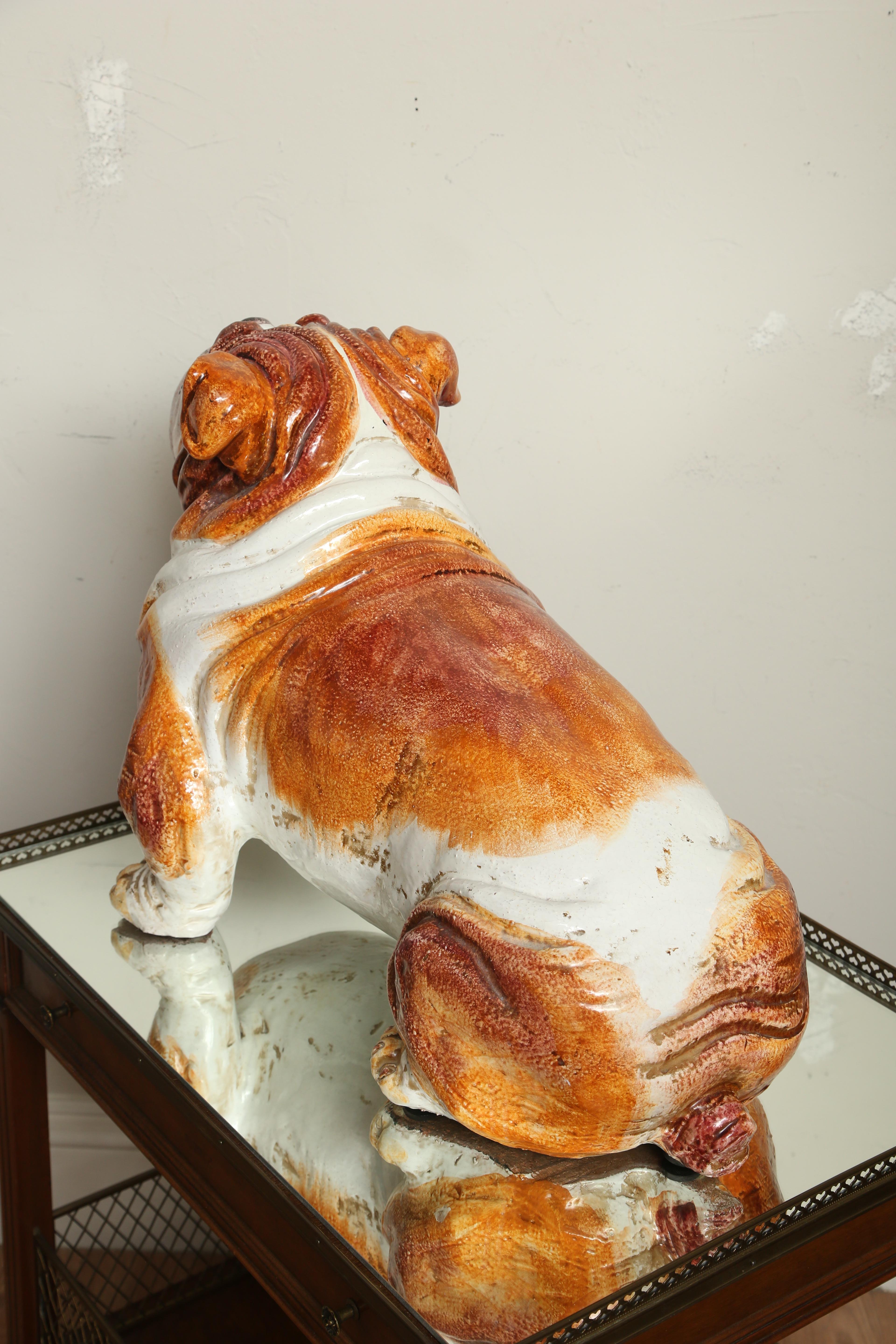 Grand Terracotta Stier Hund 1