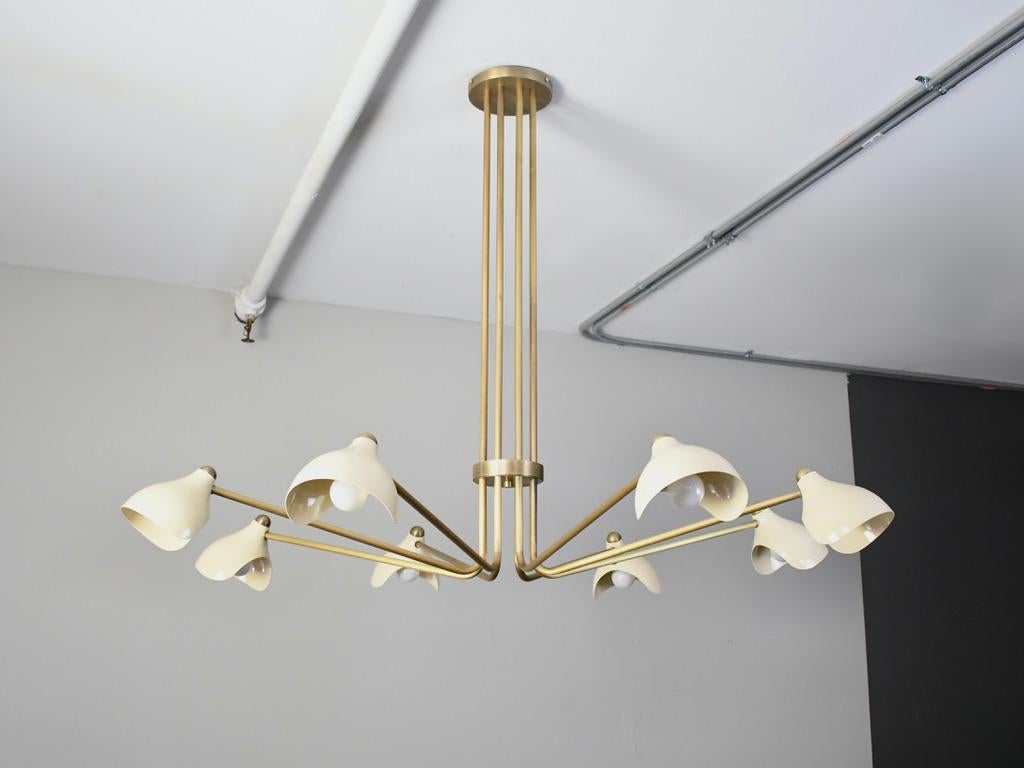 Introducing the Grand Torno chandelier, handmade to order by Blueprint Lighting. The Grand Torno is a dramatically scaled fixture with elegant, graceful lines that work well in modern or traditional interiors. The design is influenced by both French