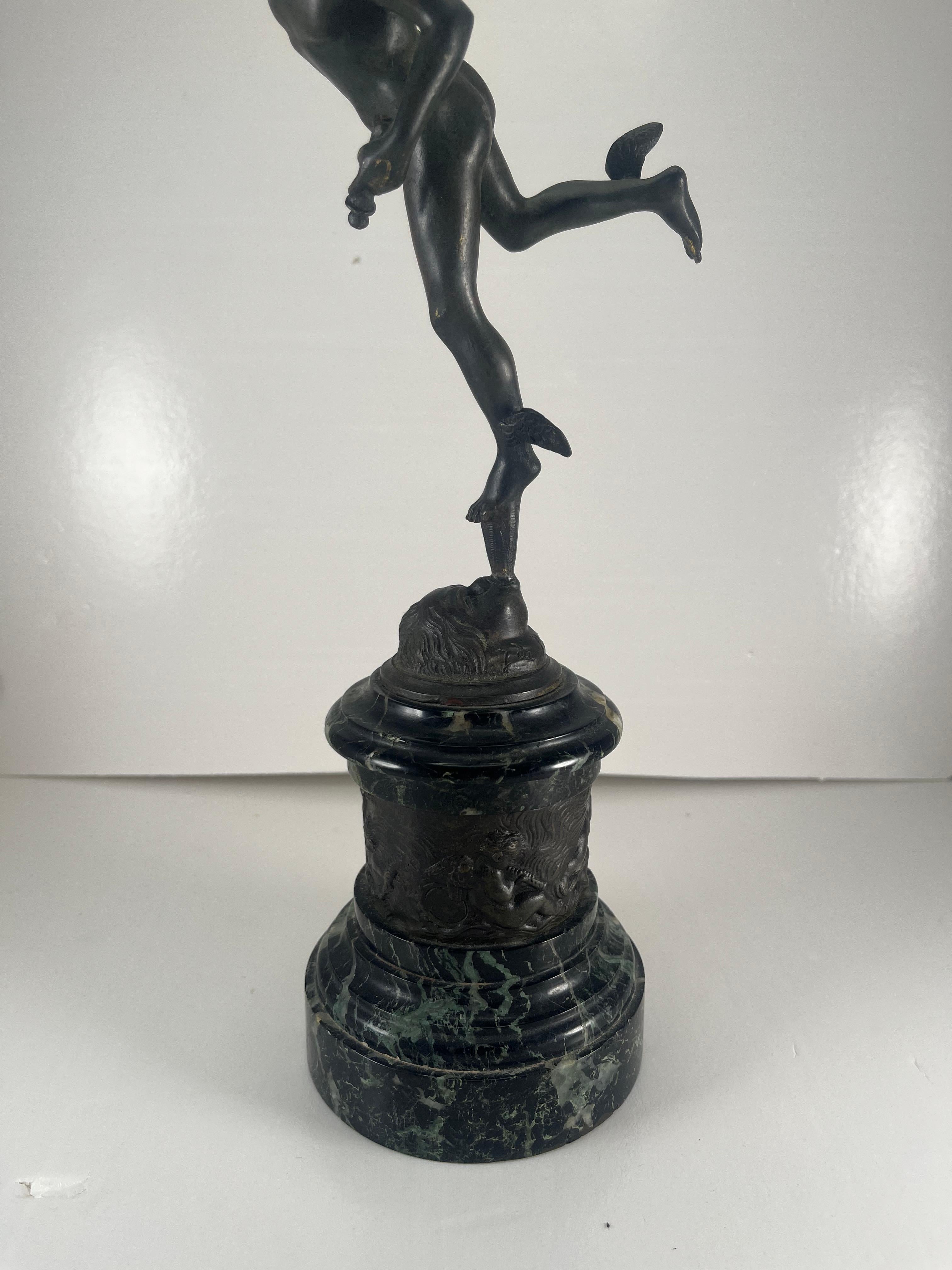 Grand Tour del XIX secolo Bronzo al mercurio su base di marmo e bronzo in vendita 9