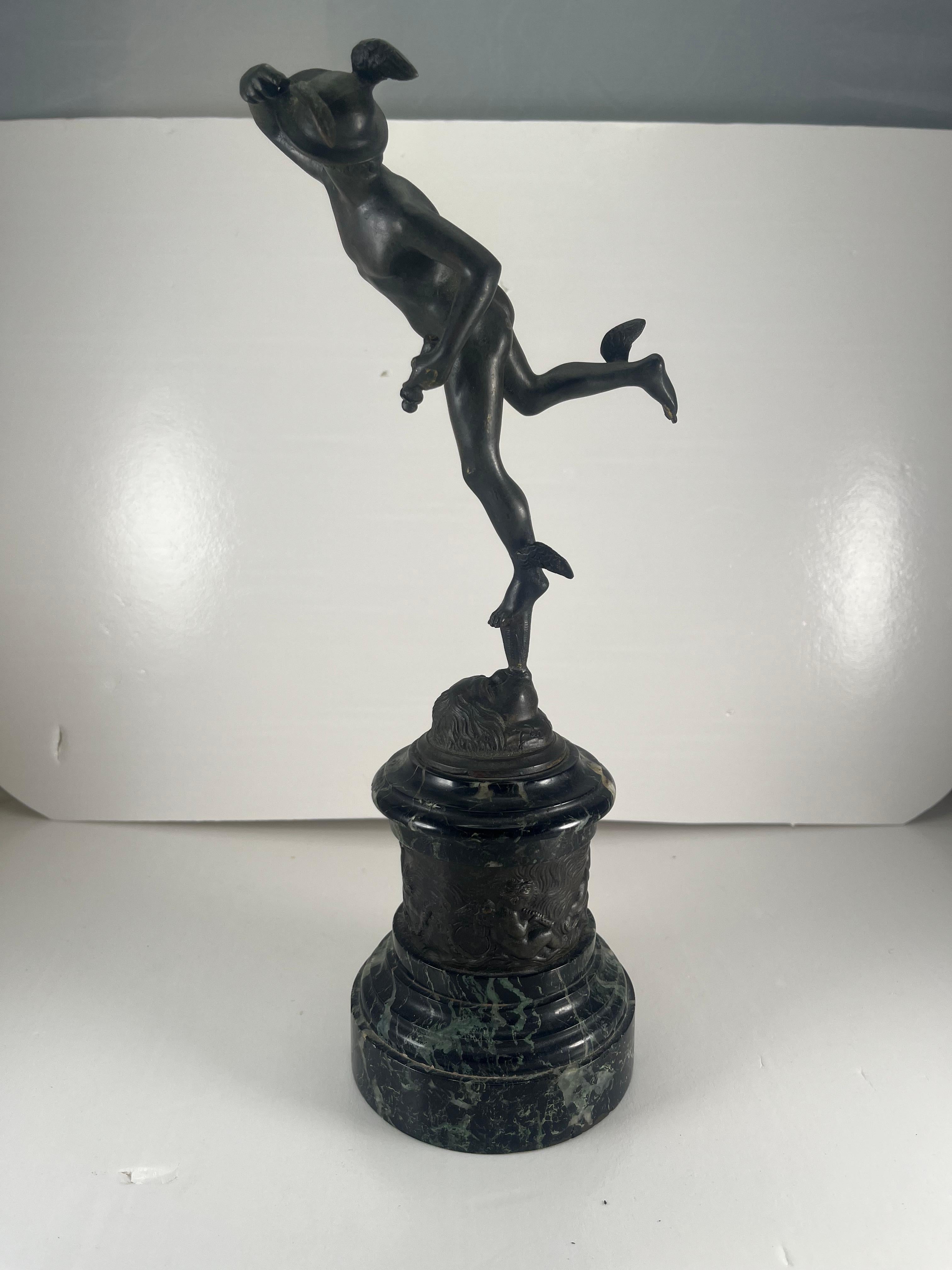 Grand Tour del XIX secolo Bronzo al mercurio su base di marmo e bronzo in vendita 10