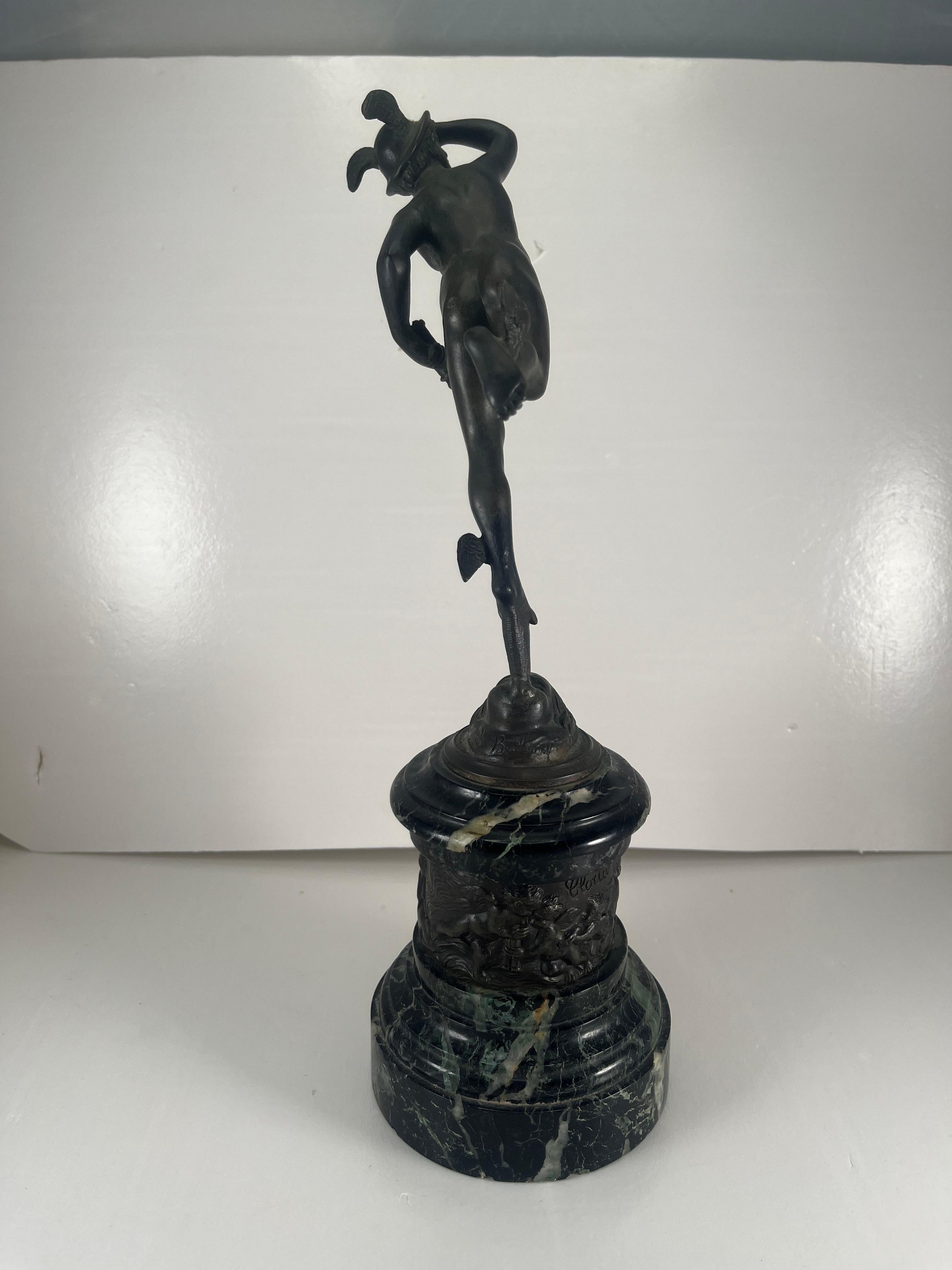 Grand Tour del XIX secolo Bronzo al mercurio su base di marmo e bronzo In condizioni buone in vendita a Ft. Lauderdale, FL