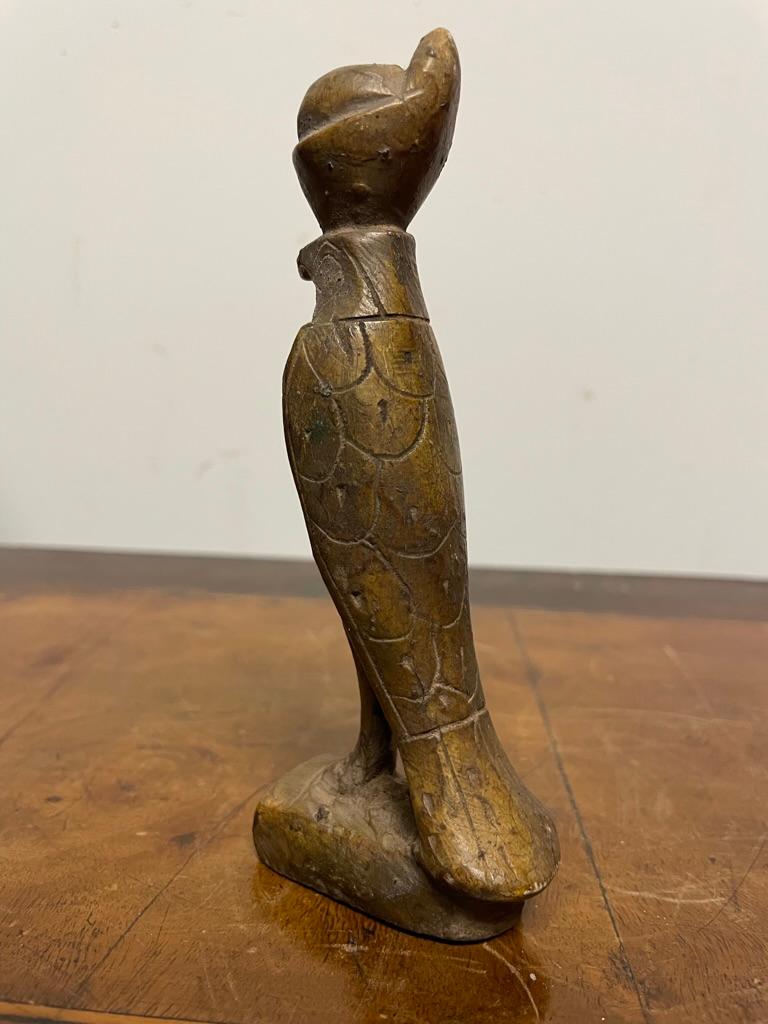 19th Century Grand Tour Ancient Egyptian Style Carved Soapstone Figure of Horus For Sale