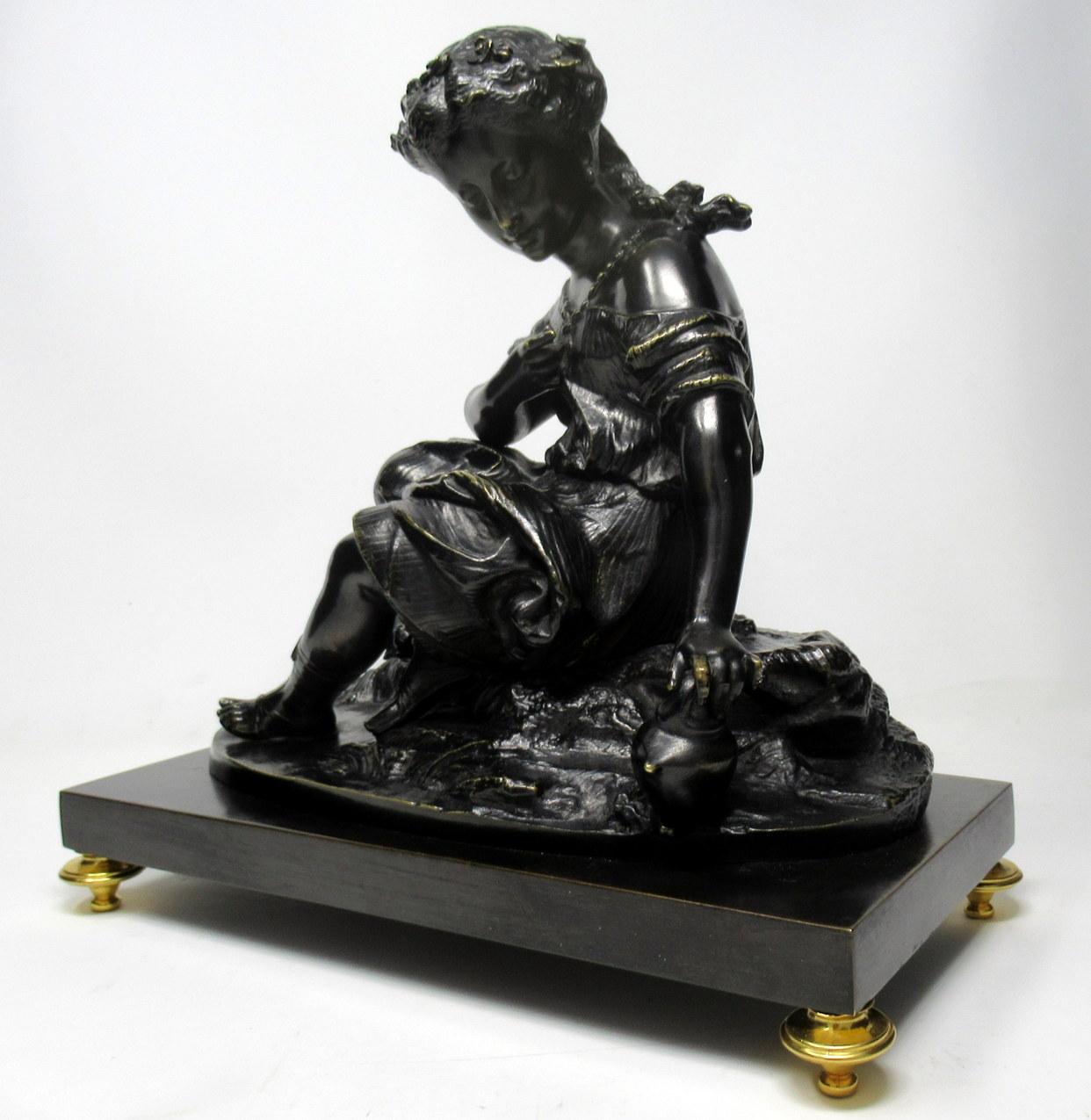 Grand Tour Antique Bronze Figure Cherub French Bacchus Attributed Egisto Rossi In Good Condition In Dublin, Ireland
