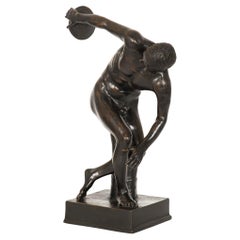 Grand Tour Antique Italian Bronze Sculpture “Discobolus” after Antiquity