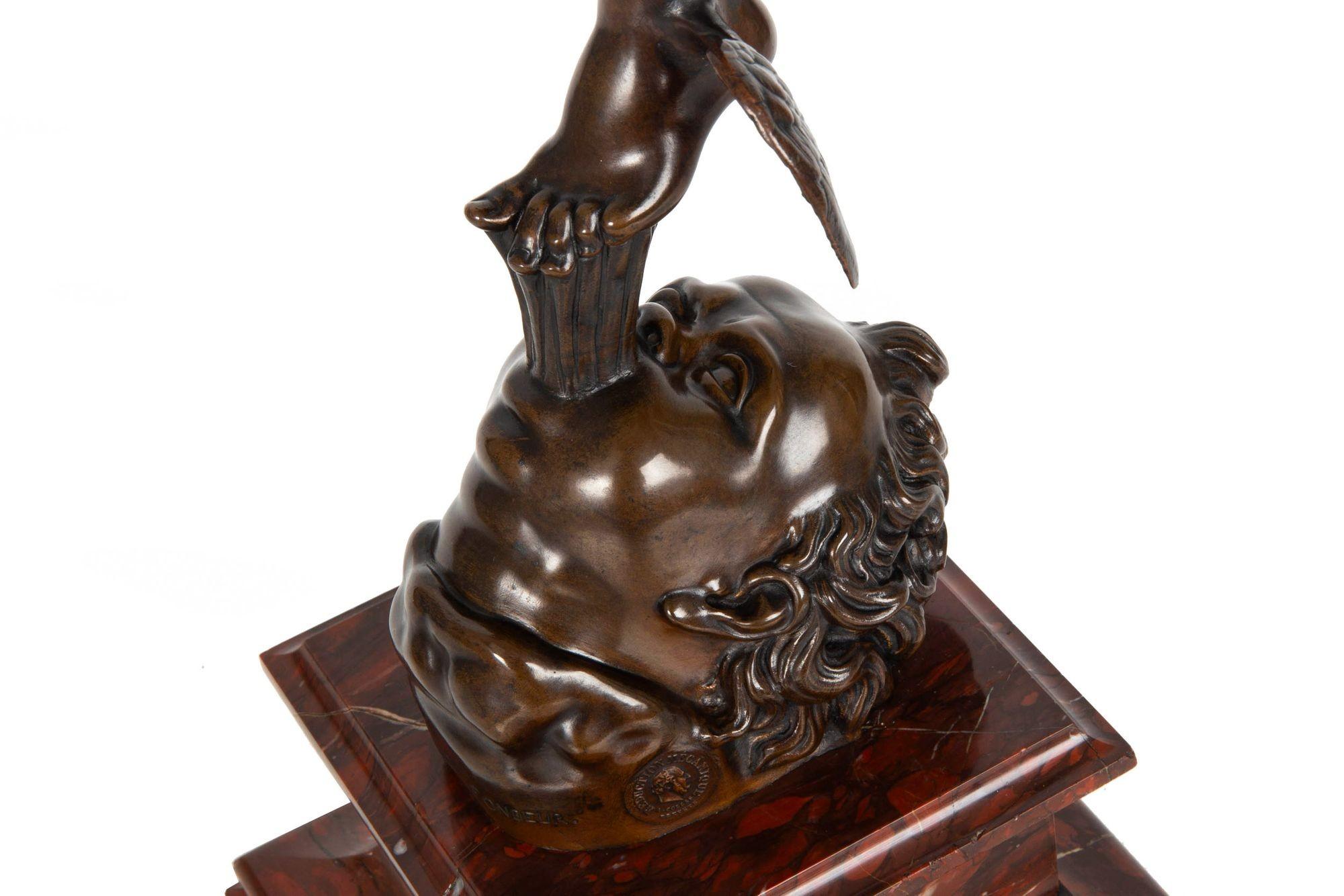 Grand Tour Barbedienne French Bronze Sculpture “Mercury” after Giambologna 6